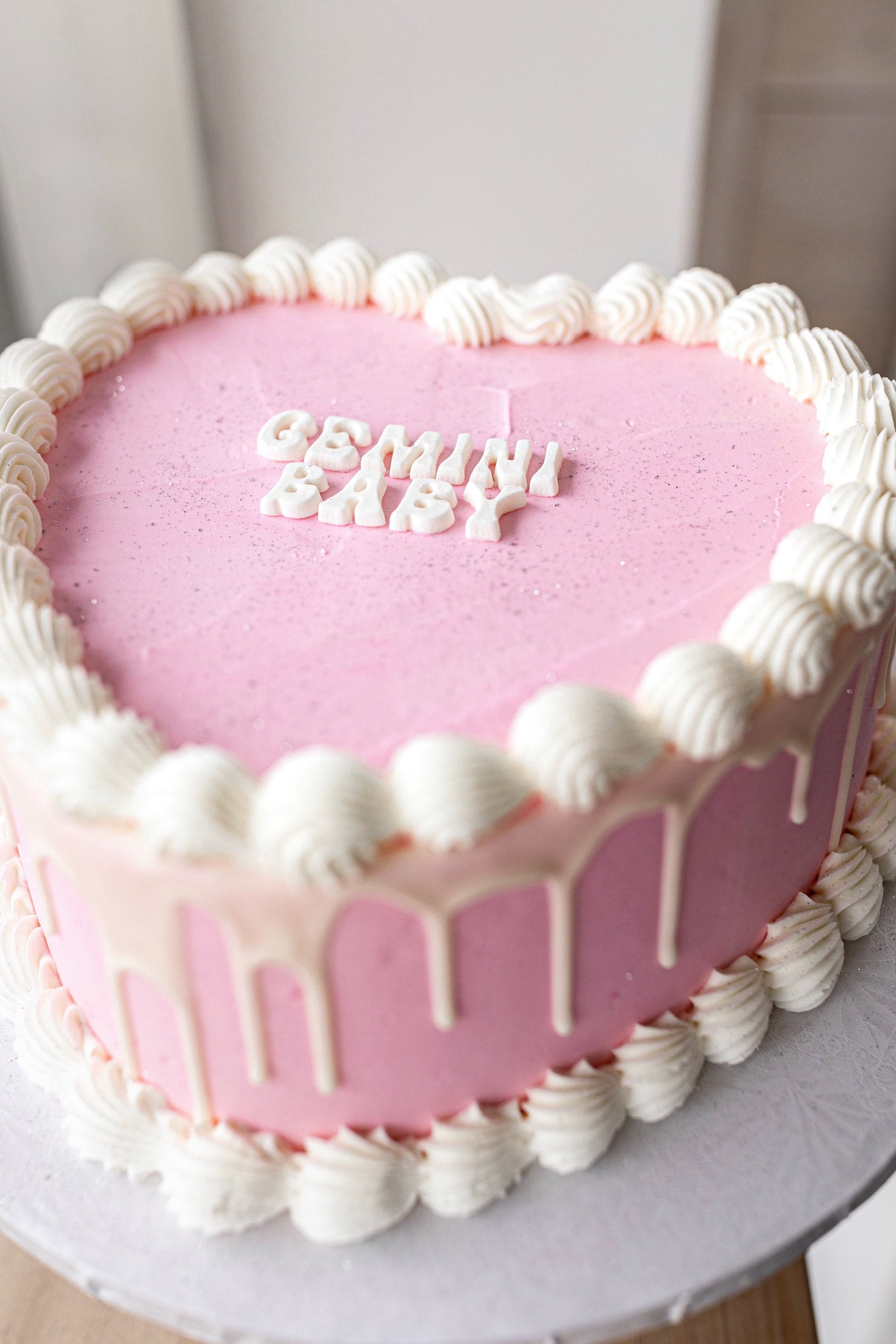 Zodiac Baby Heart Cake | Hapa Bakery