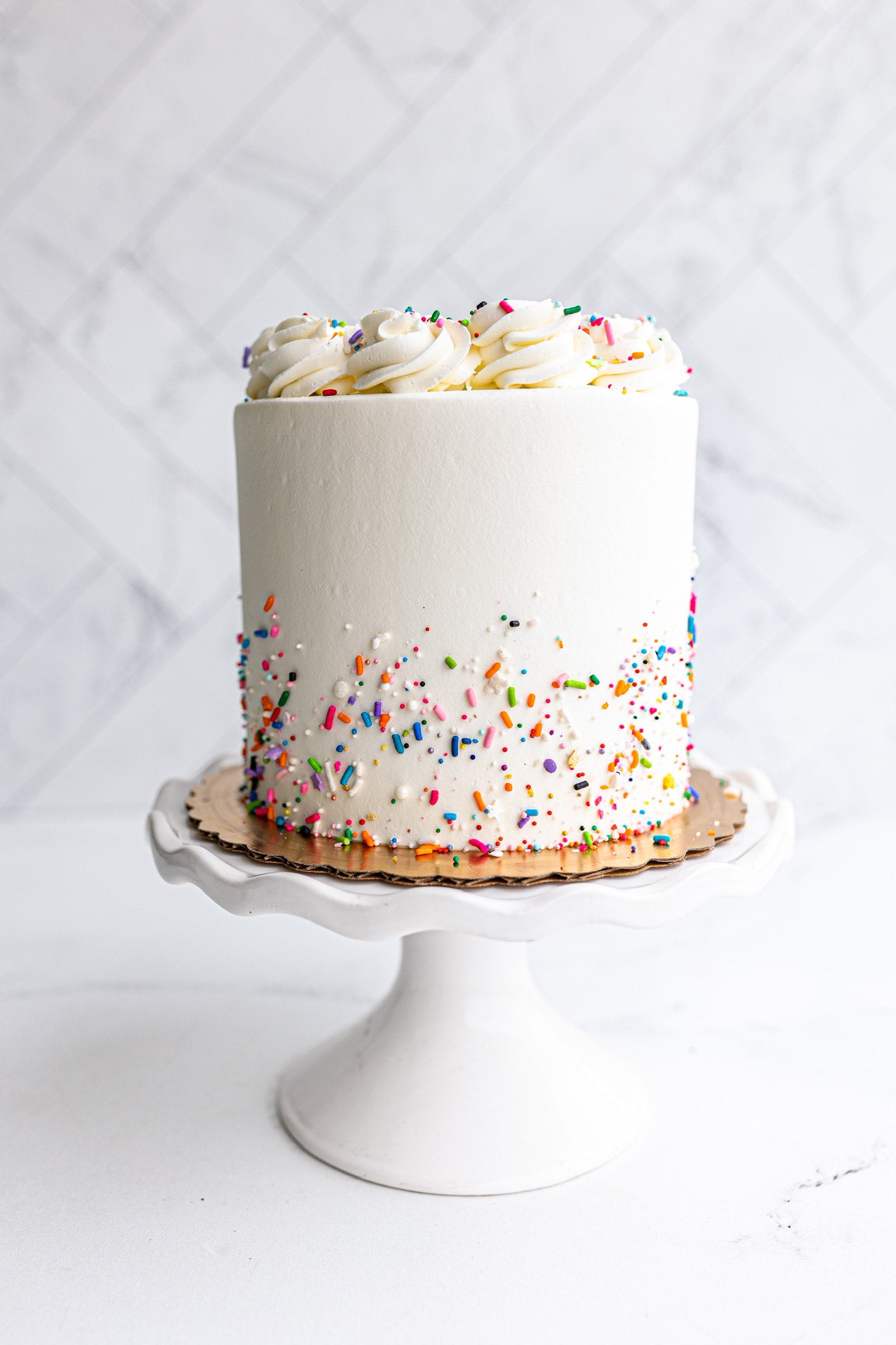 Classic Hapa Birthday Cake - Hapa Cupcakes & Bakery - Orange
