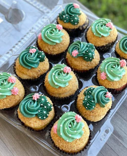 Cactus Buttercream Cupcakes - Hapa Cupcakes & Bakery - Orange County, CA |  Hapa Bakery