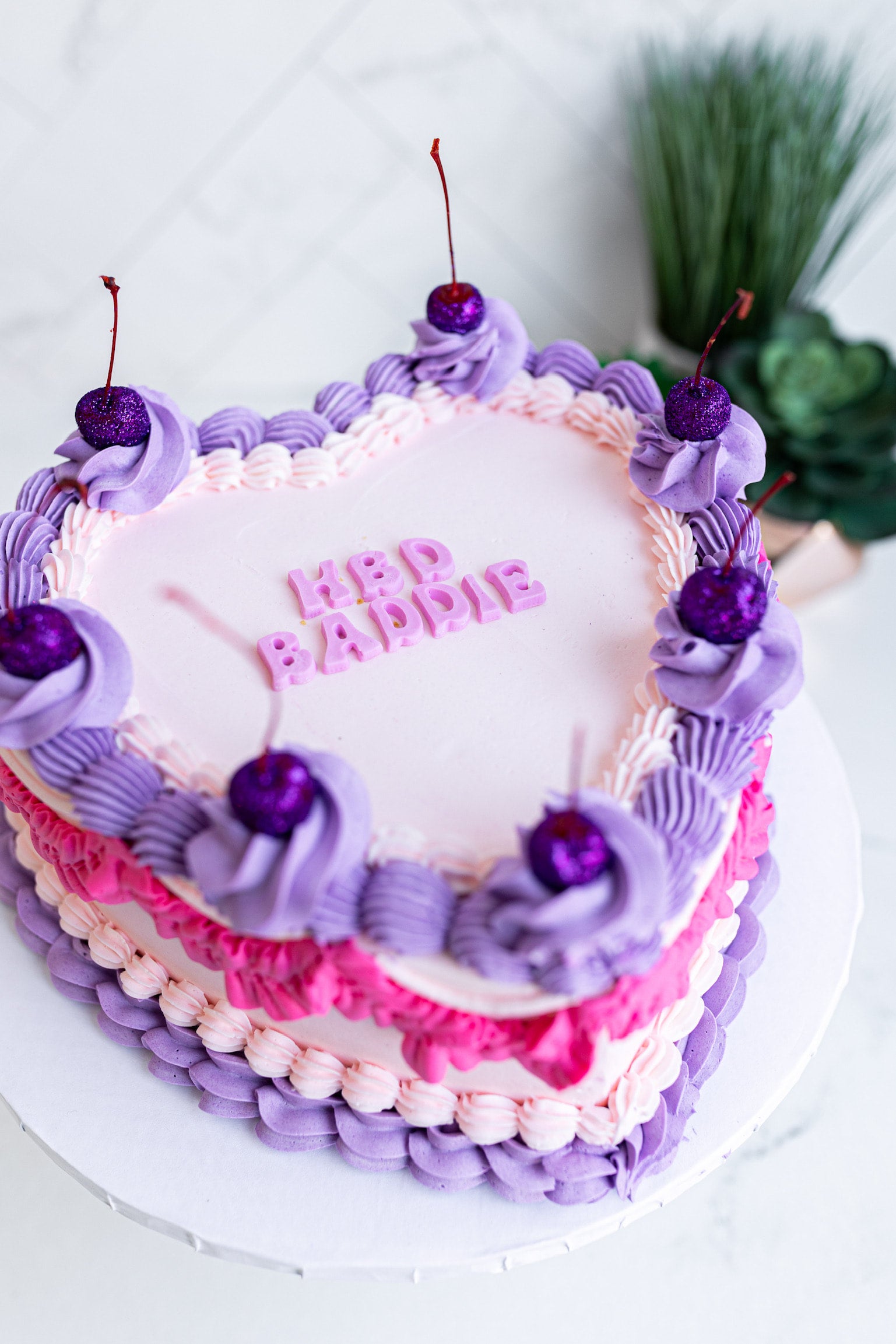 Baddie Heart Cake | Hapa Bakery