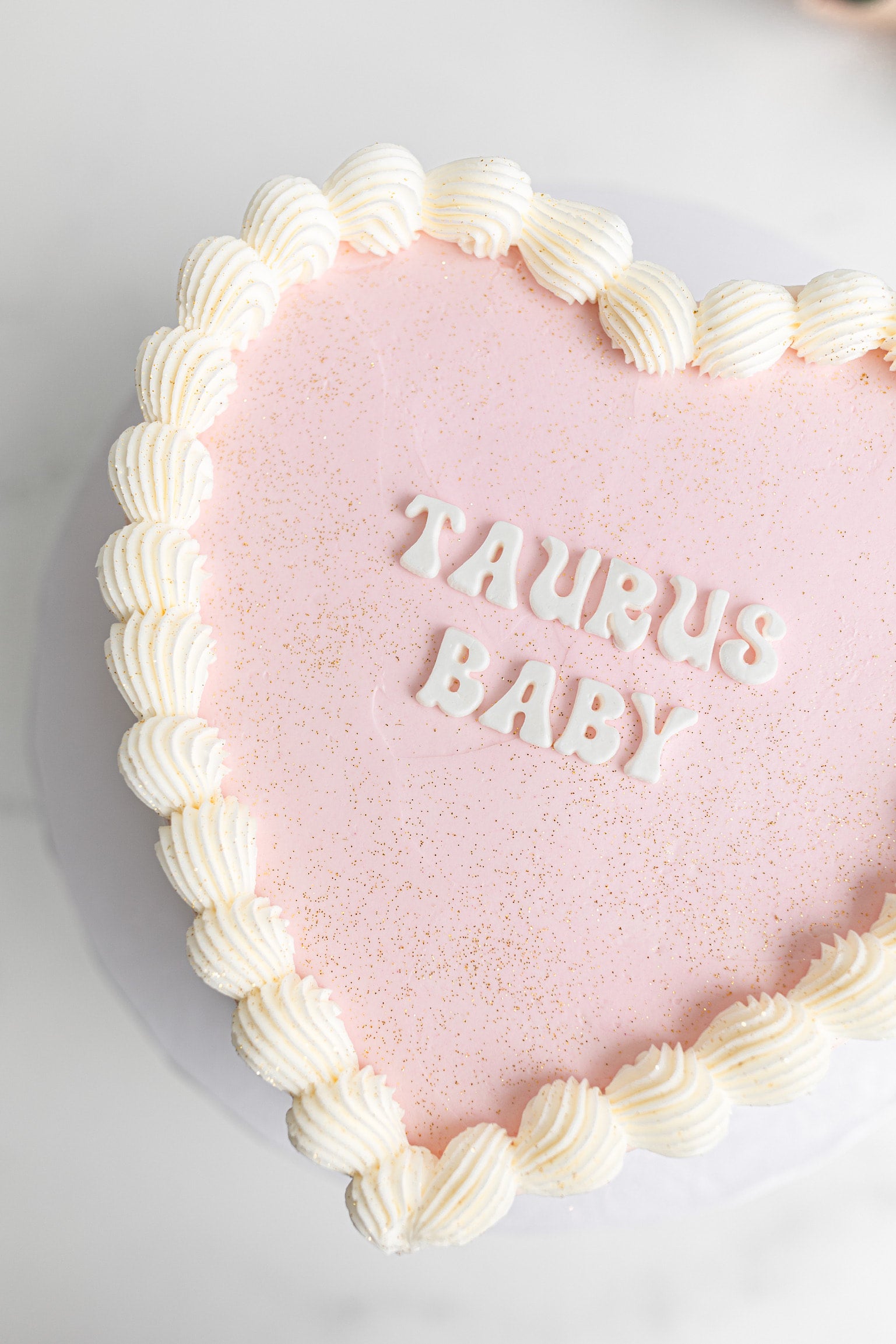 Zodiac Baby Heart Cake | Hapa Bakery