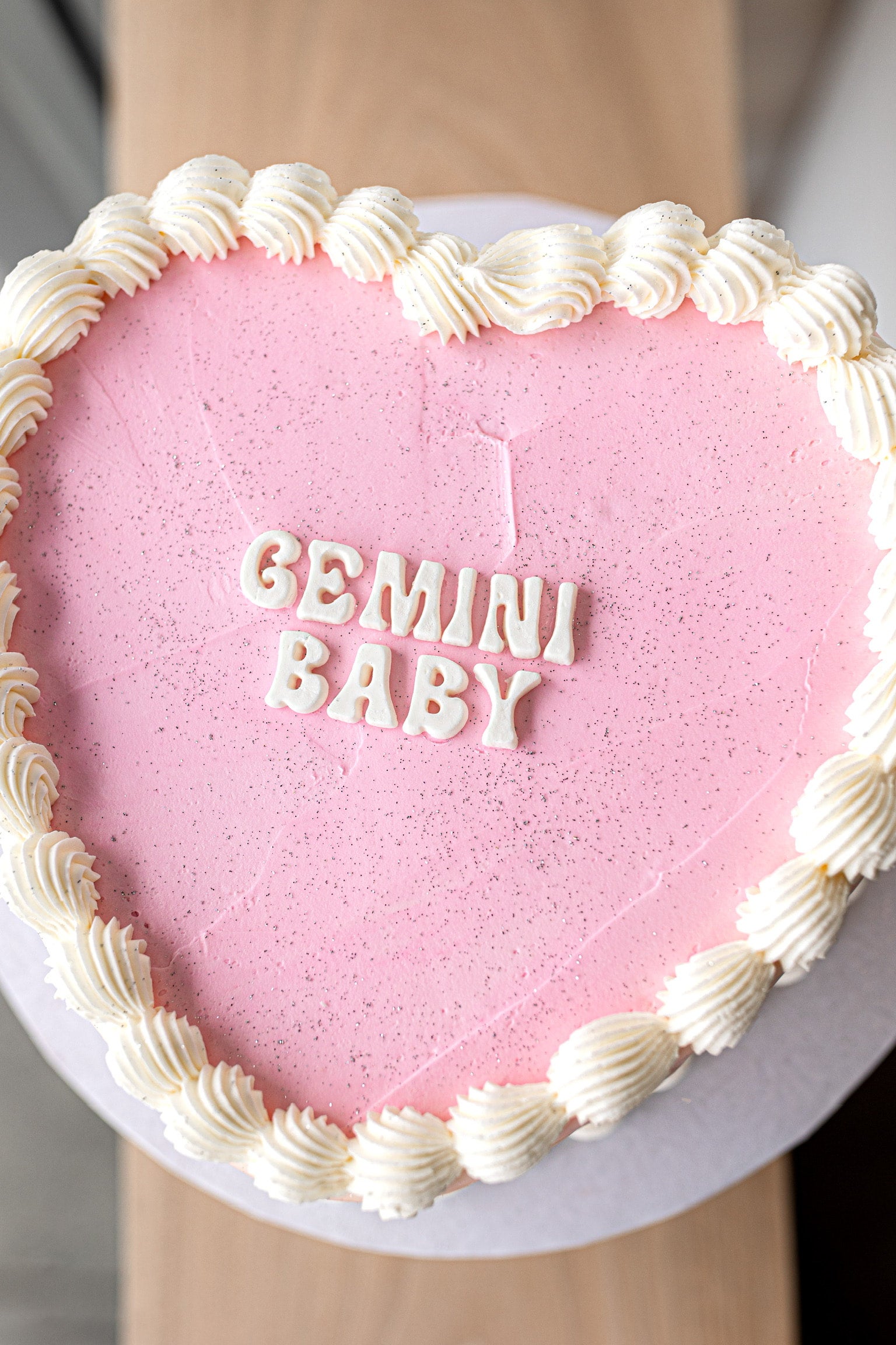 Zodiac Baby Heart Cake | Hapa Bakery