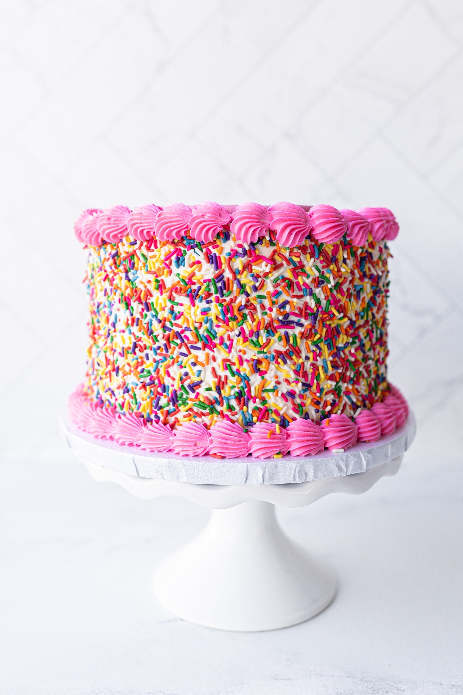 Vanilla Sprinkle Cake (Gluten-Free) - Cath's Cookery Creations