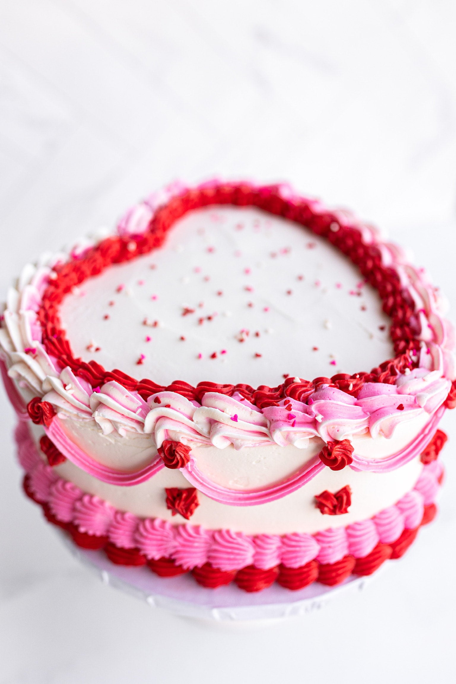 Red & White Valentine's Day Cake | Baked by Nataleen-mncb.edu.vn