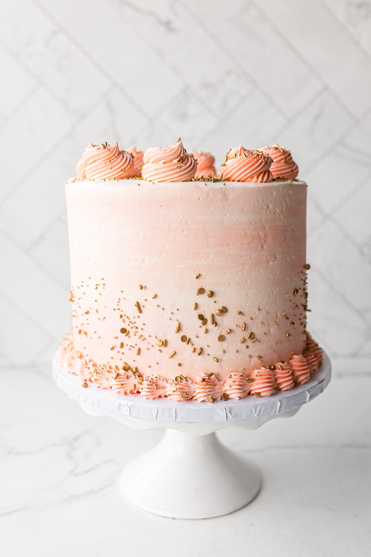 Pink Buttercream Textures 30th Birthday Cake – Blue Sheep Bake Shop