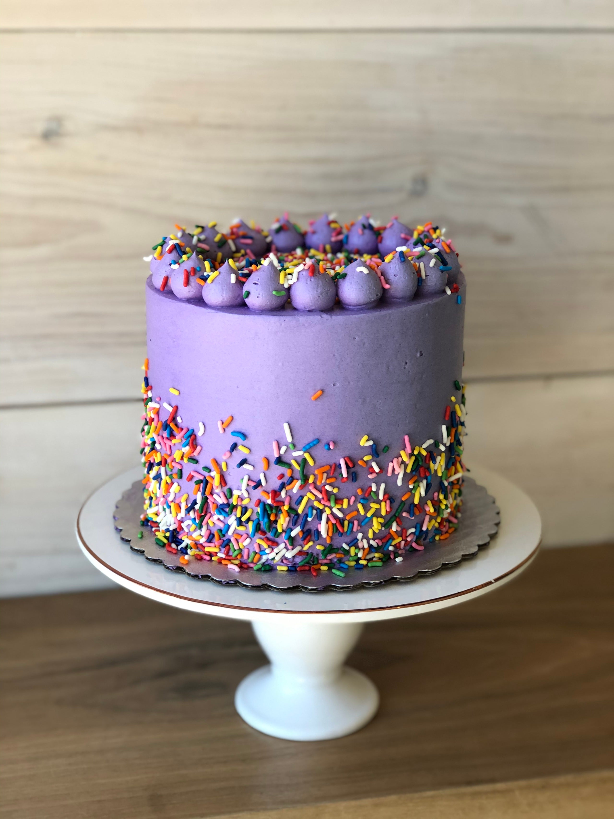 Purple And Lavender Birthday Cake - CakeCentral.com