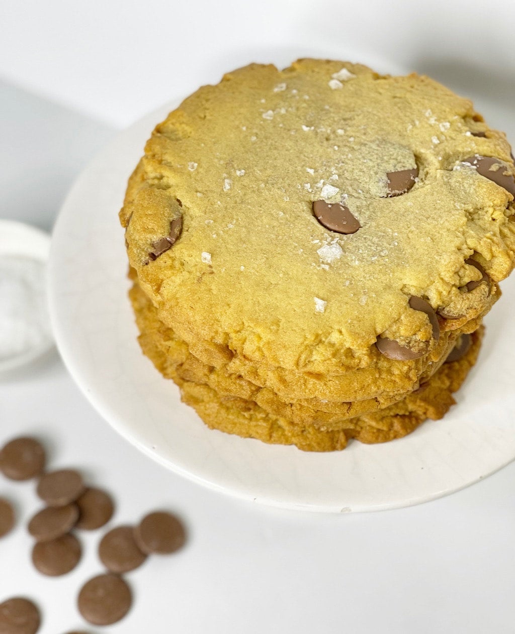 Large Bakery Salted Milk Chocolate Chip Cookie Hapa Cupcakes & Bakery