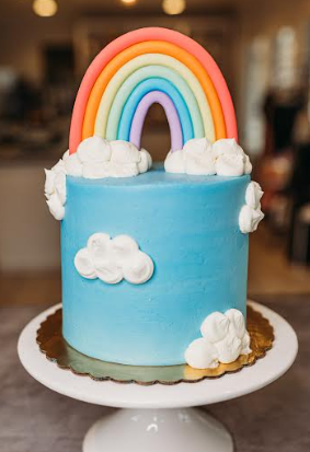 Unicorn Cloud Rainbow Cake | Customized Birthday Cakes for Kids |  Caketalk.ae