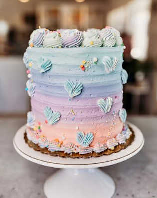 Pastel Ombre Cake