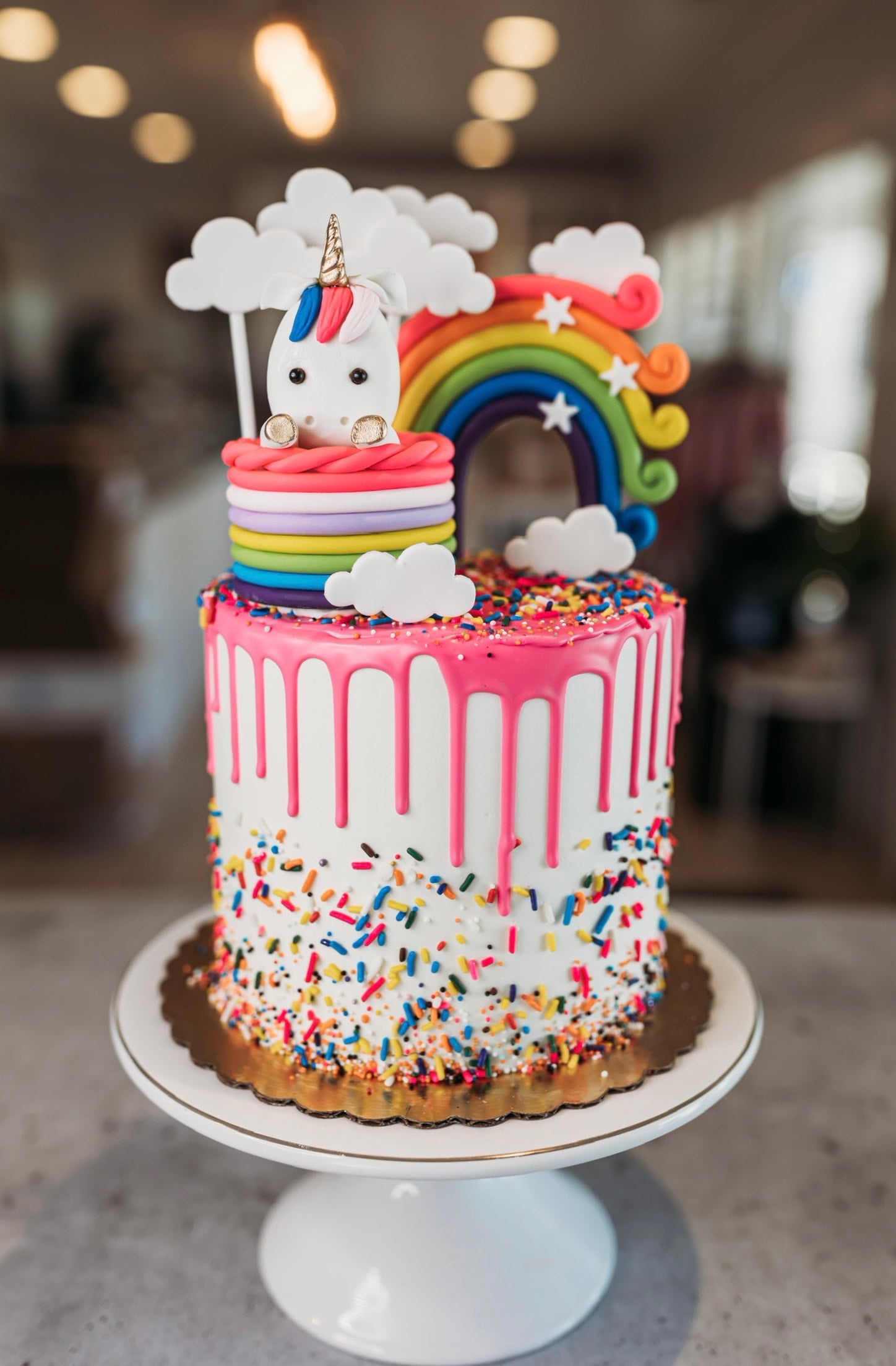 Rainbow Unicorn Cake Recipe - Unicorn Rainbow Cake - Yummy Tummy-sonthuy.vn